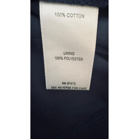 Taylor Size 6 Navy & White Abstract Print Sleeveless Dress - Picture 15 of 16